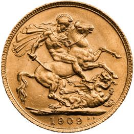 1909 Edward VII Circulating Sovereign