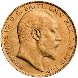1910 Edward VII Sovereign Canada Mint Mark