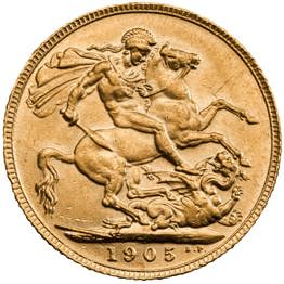 1905 Edward VII Circulating Sovereign