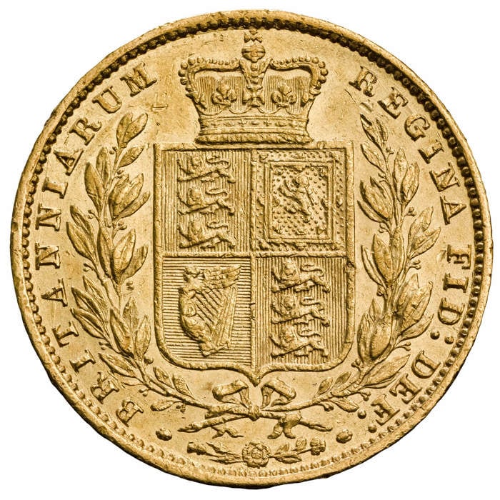 1859 Victoria Young Head Sovereign