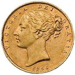 1856 Victoria Young Head Sovereign