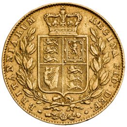 1845 Queen Victoria Young Head Sovereign
