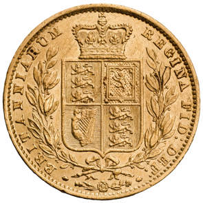 1861 Queen Victoria Young Head Sovereign