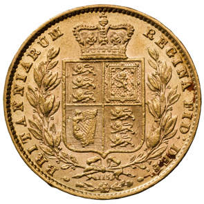 1870 Victoria Young Head Sovereign