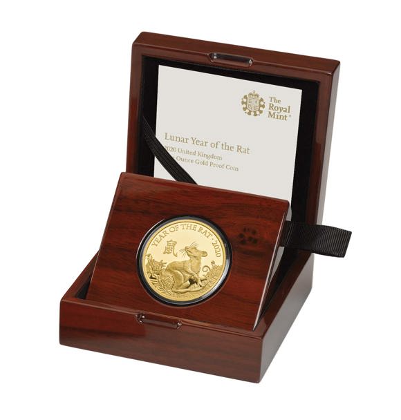 Lunar Year of the Rat 2020 UK One Ounce Gold Proof Coin