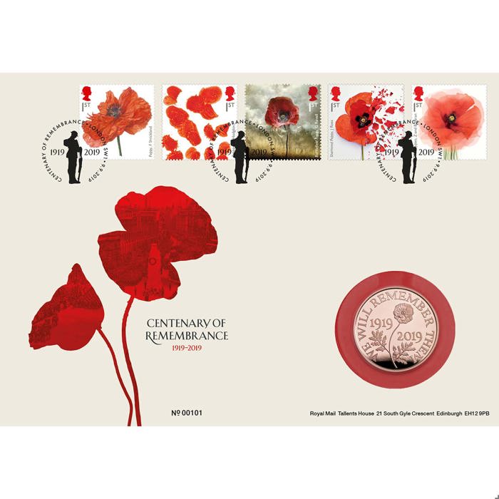 Centenary of Remembrance Gold Proof Coin Cover