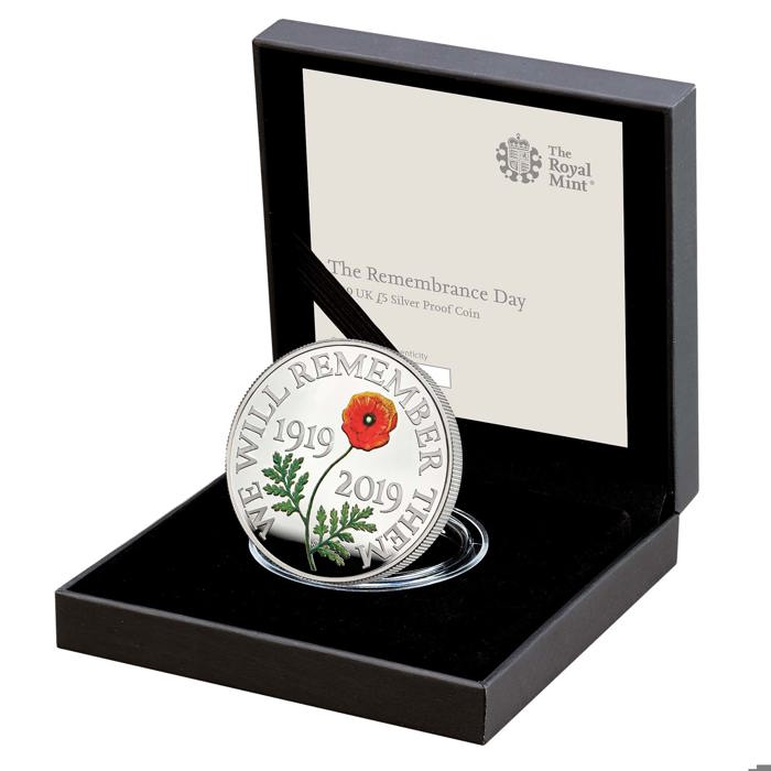 The Remembrance Day 2019 UK £5 Silver Proof Coin