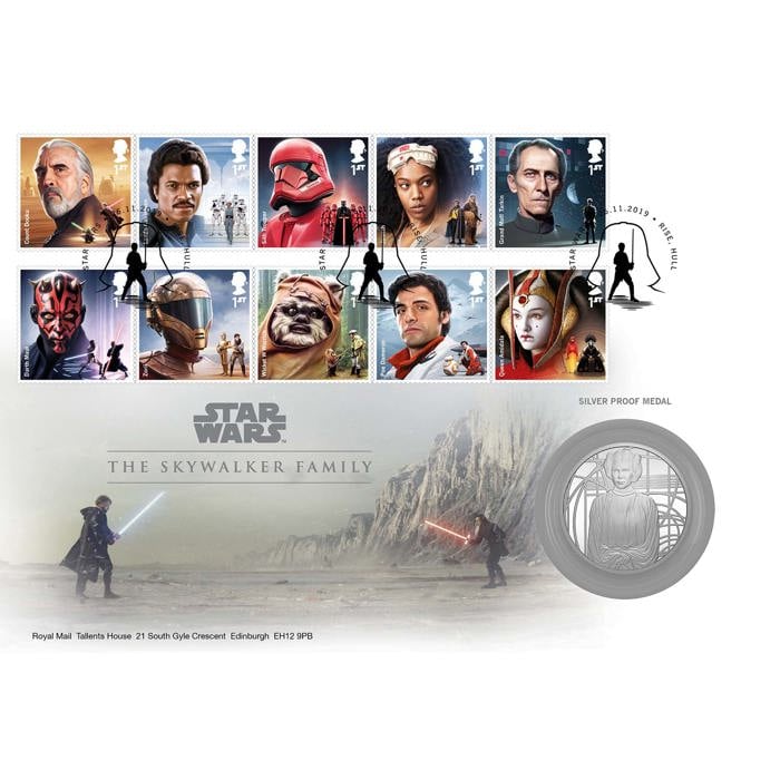 Star Wars: Silver Proof Skywalker Family Medal Cover