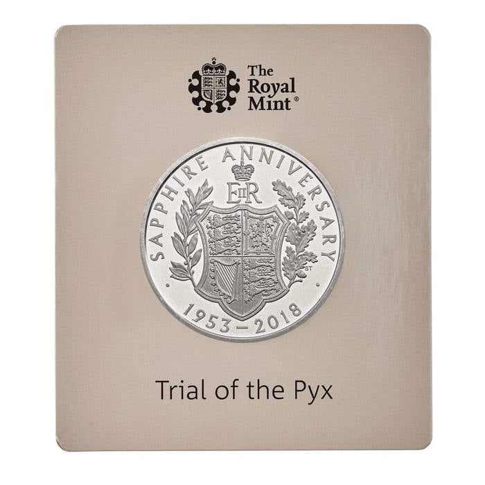 Trial of the Pyx - The 65th Anniversary of the Coronation of Her Majesty The Queen 2018 UK £5 Silver Proof Coin
