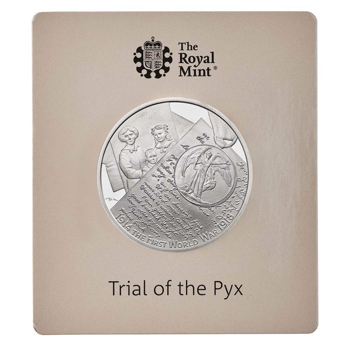 Trial of the Pyx - First World War Centenary 2018 UK Widows Left Behind £5 Silver Proof Coin