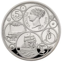 Queen Victoria 2019 UK £5 Silver Proof Piedfort Coin
