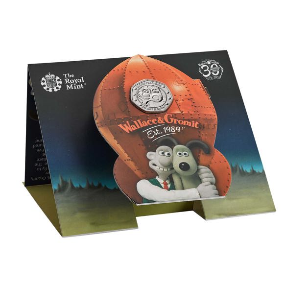 Wallace and Gromit 2019 UK 50p Brilliant Uncirculated Coin