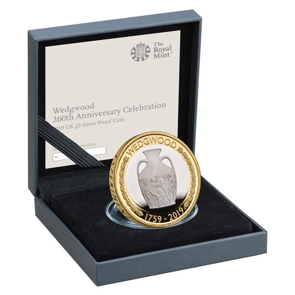 Wedgwood 2019 UK £2 Silver Proof Coin 