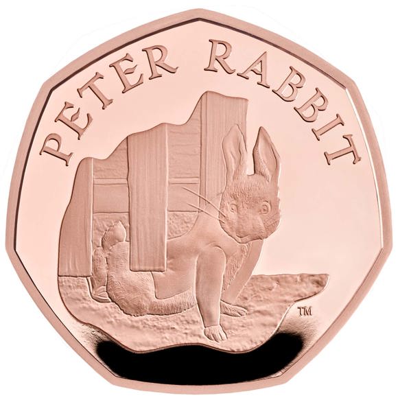 Peter Rabbit™ 2020 UK 50p Gold Proof Coin		