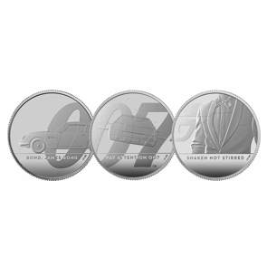 James Bond 2020 UK Half-Ounce Silver Proof – 3 Coin Series
