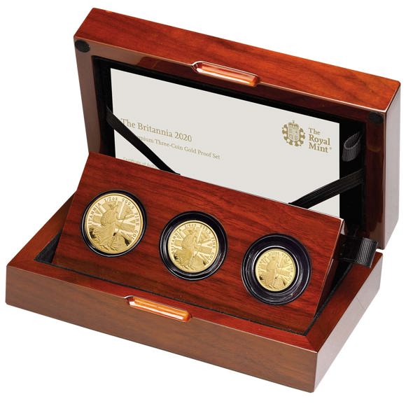 2020 Britannia Premium Three-Coin Gold Proof Set