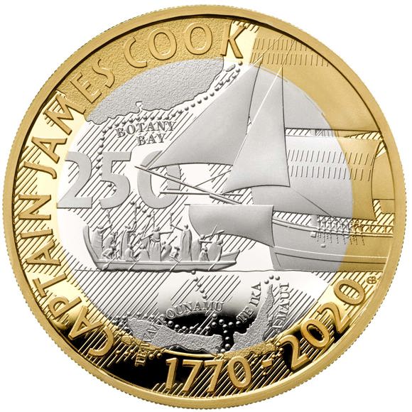 Captain Cook 2020 £2 Silver Proof Coin