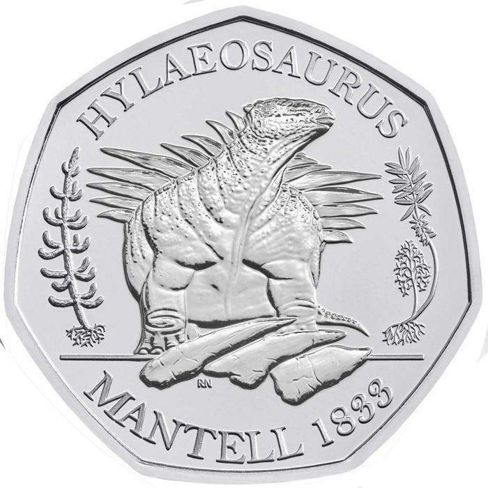 Brilliant Uncirculated Hylaeosaurus 2020 UK 50p Coin