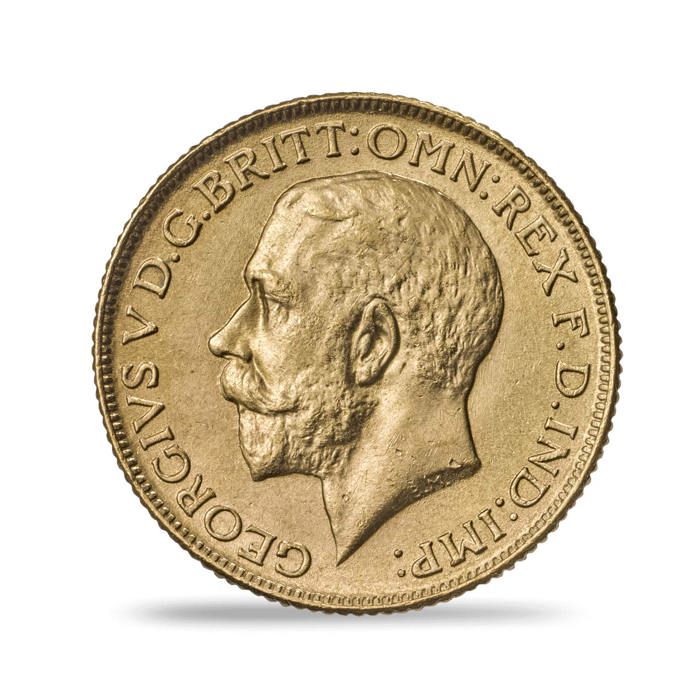 1918 George V Sovereign, India Mint Mark