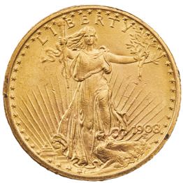 US, Saint Gaudens Gold $20 1907-1933 