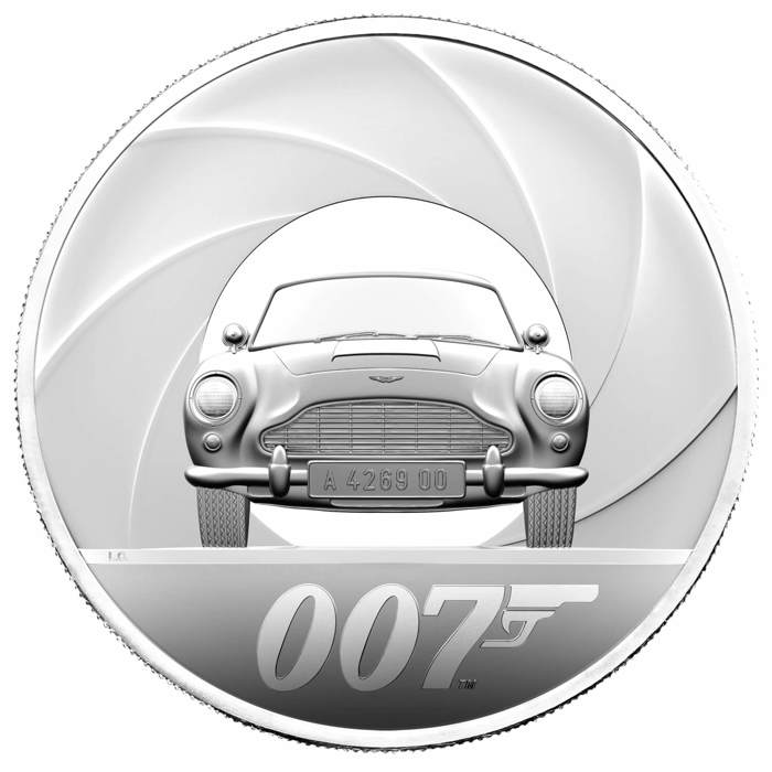 James Bond 2021 UK Ten-Ounce Silver Proof Coin