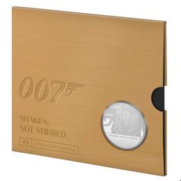 James Bond Coins 3 Shaken Not Stirred 2020 UK £5 Brilliant Uncirculated Coin
