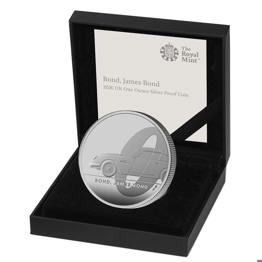 James Bond Coins 16 Bond, James Bond 2020 UK One Ounce Silver Proof Coin