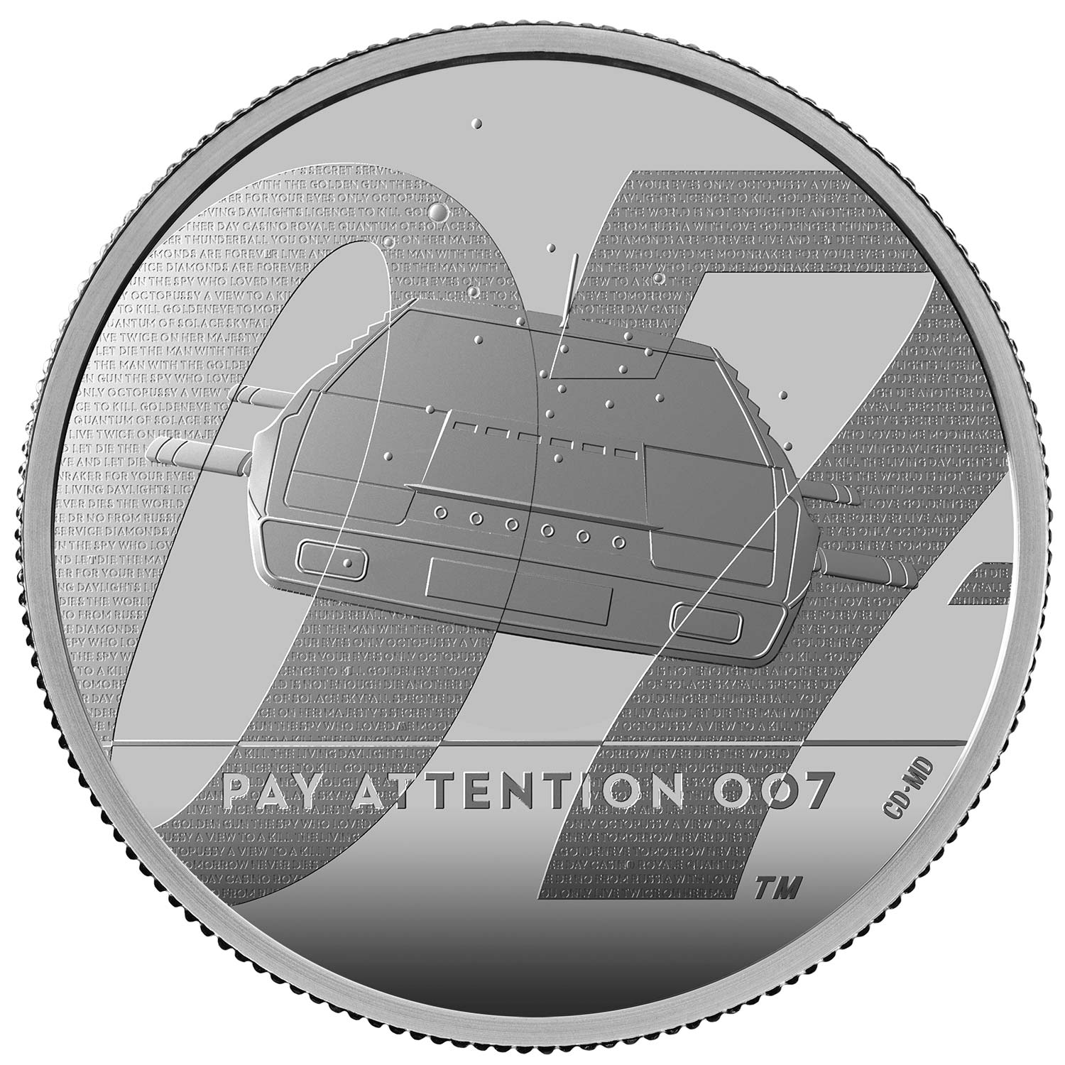 Pay Attention 2020 UK £5 James Bond 007 R2 Cupro-Nickel BU