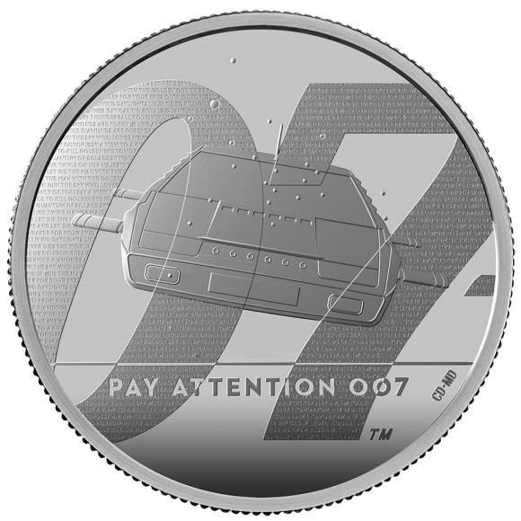 Pay Attention 007 2020 UK Two Ounce Silver Proof Coin