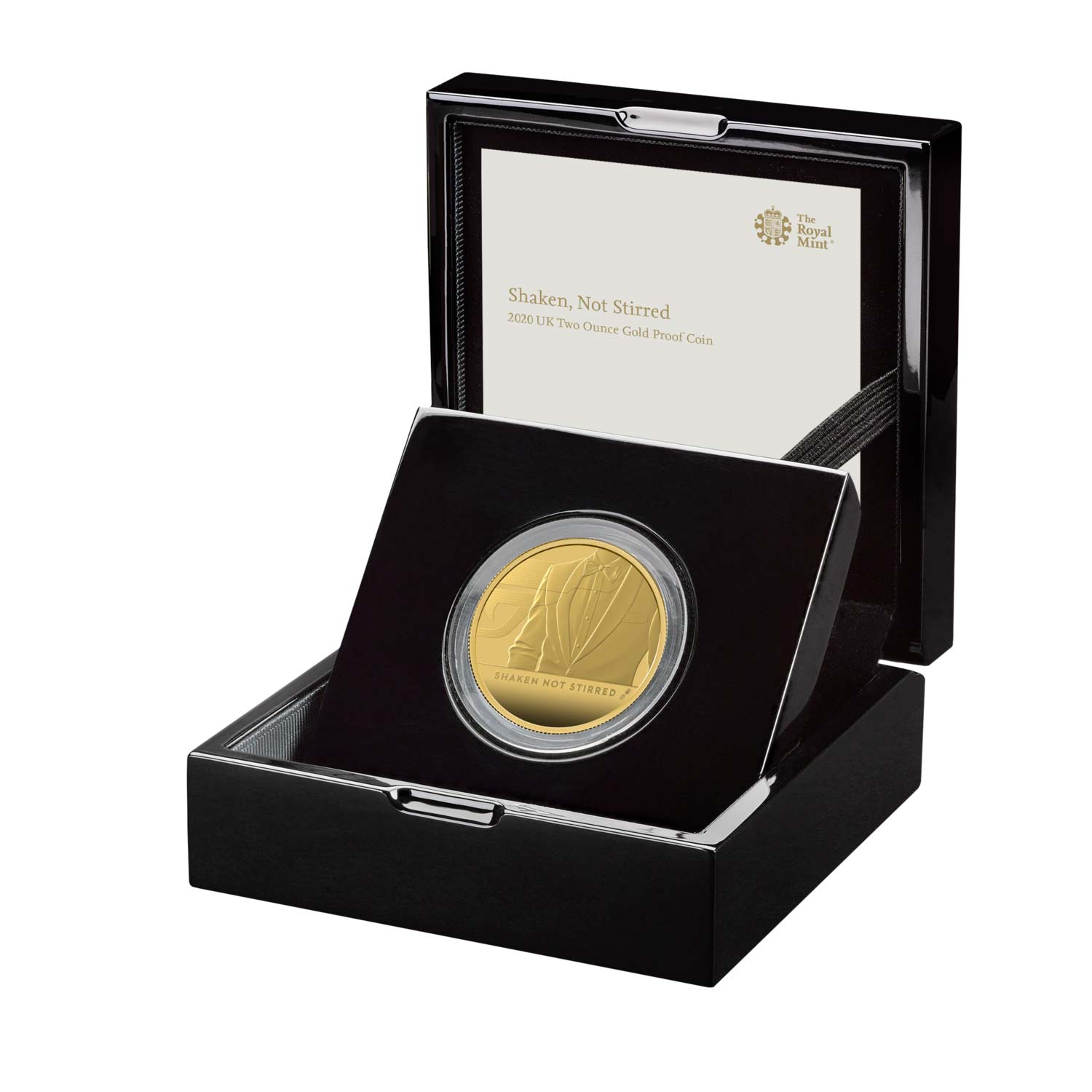 Shaken Not Stirred 2020 UK Two-Ounce Gold Proof Coin | The Royal Mint