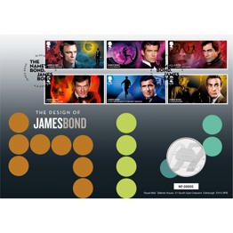 James Bond Coins 6 James Bond Brilliant Uncirculated Coin Cover