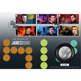 James Bond Stamps Silver Proof Coin Cover