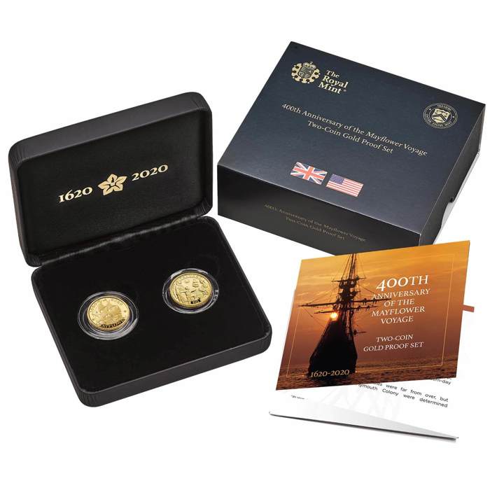 400th Anniversary of the Mayflower Voyage Two-Coin Gold Proof Set