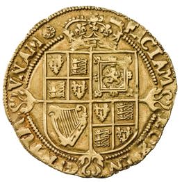 James I (1603–25) Gold Laurel, Third Bust MM Rose