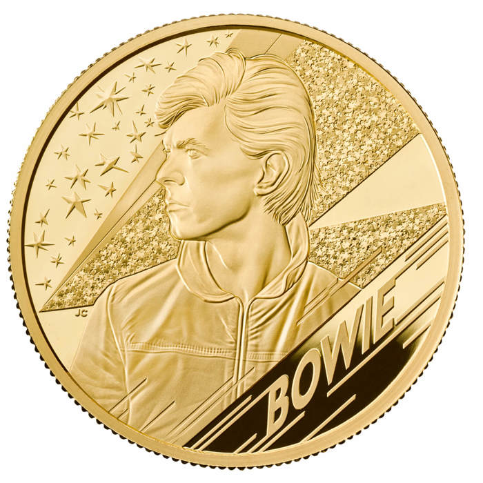 David Bowie 2020 UK 2oz Gold Proof Coin