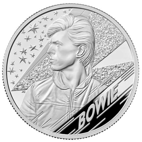 David Bowie 2020 UK 2oz Silver Proof Coin