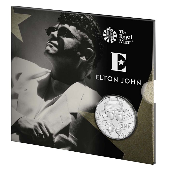 Elton John 2020 UK £5 Brilliant Uncirculated Coin - The Very Best Of
