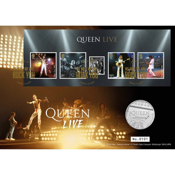Queen Brilliant Uncirculated Coin Cover