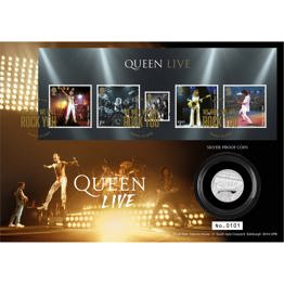 Queen Silver Proof Coin Cover