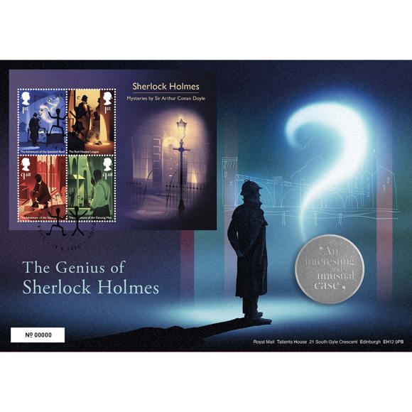 The Genius of Sherlock Holmes Limited Edition Medal Cover		