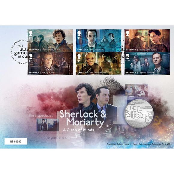 Sherlock & Moriarty Limited Edition Medal Cover