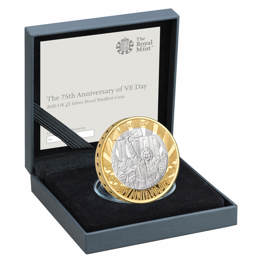 75th Anniversary of VE Day 2020 UK £2 Piedfort Silver Proof Coin