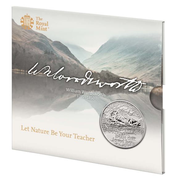 The 250th Anniversary of the Birth of William Wordsworth 2020 £5 Brilliant Uncirculated Coin