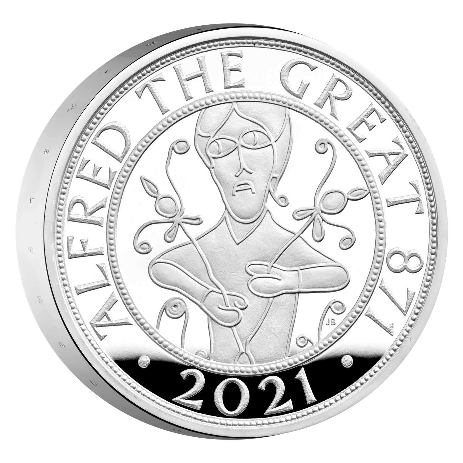 Alfred the Great 2021 UK £5 Silver Proof Piedfort Coin | The Royal