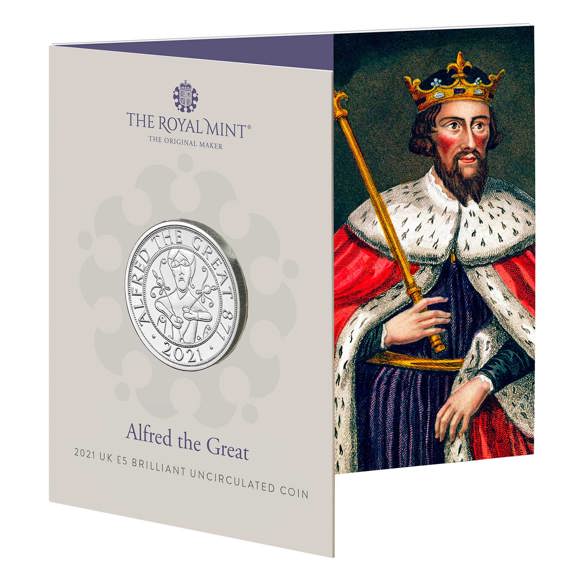 Alfred the Great 2021 UK £5 Brilliant Uncirculated Coin