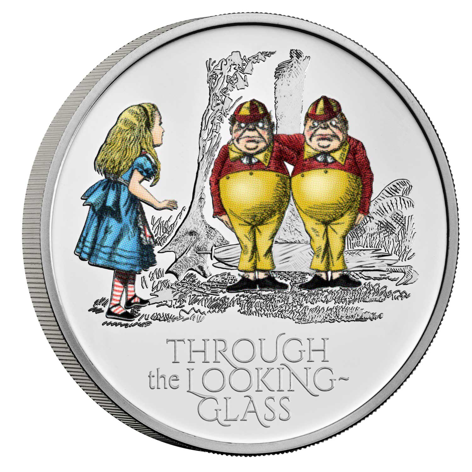 Through the Looking Glass 2021 UK £5 Brilliant Uncirculated Colour Coin 