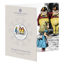 Through the Looking-Glass 2021 UK £5 Brilliant Uncirculated Colour Coin