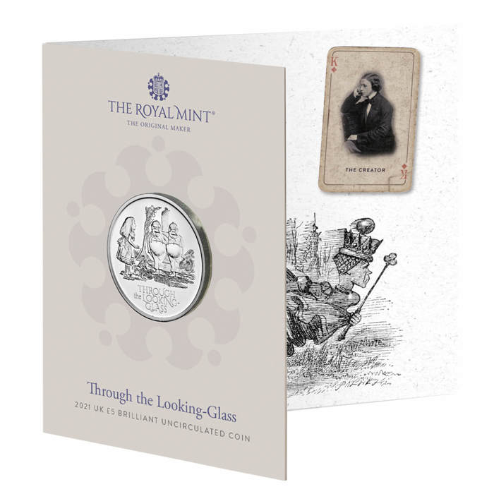 Through the Looking-Glass 2021 UK £5 Brilliant Uncirculated Coin 