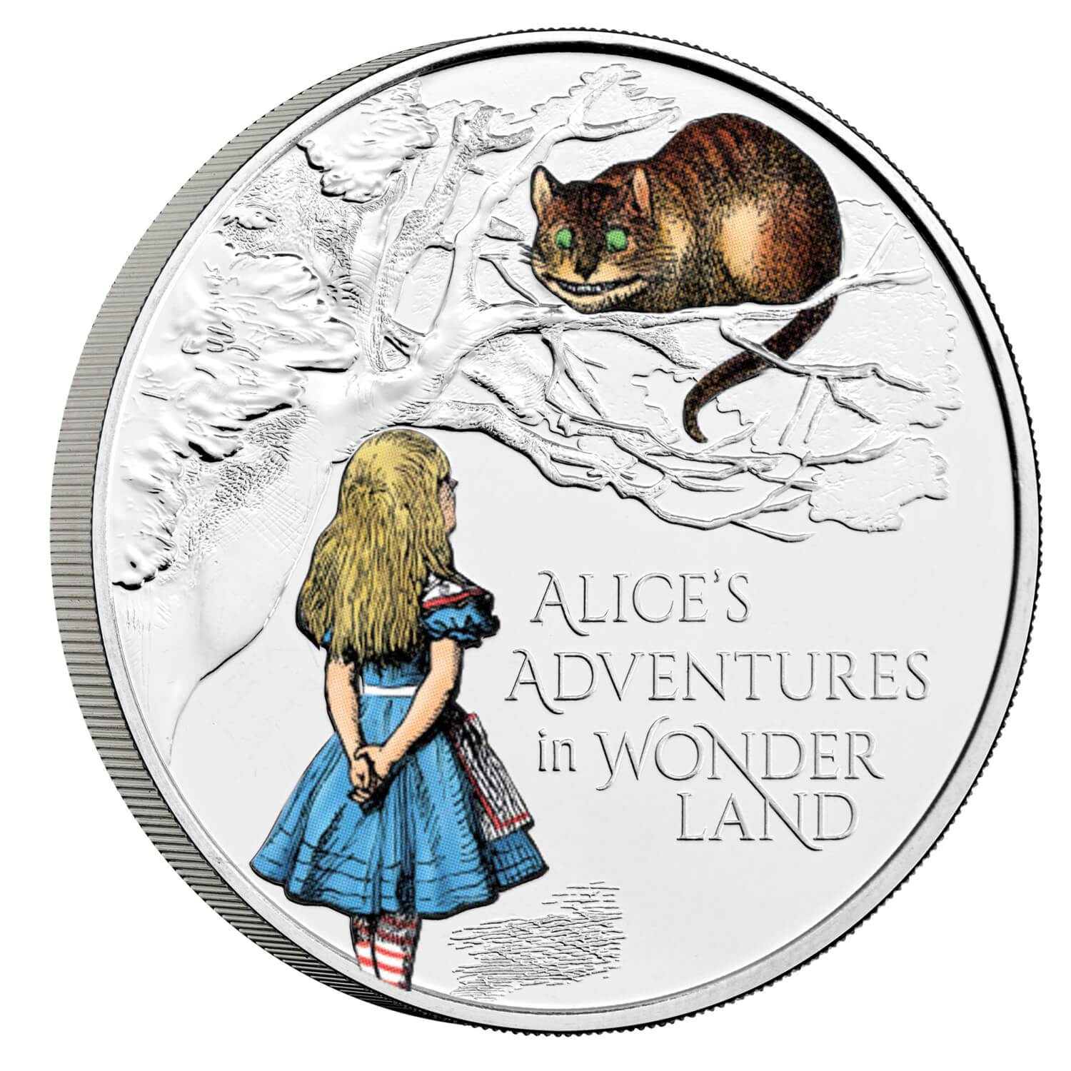 Alice s Adventures in Wonderland 2021 UK £5 Brilliant Uncirculated  Colour Coin
