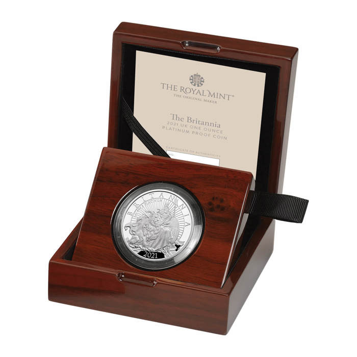 The Britannia 2021 UK One-Ounce Platinum Proof Coin
